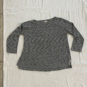 Crewcuts Girls Gray Marled Long Sleeve Top